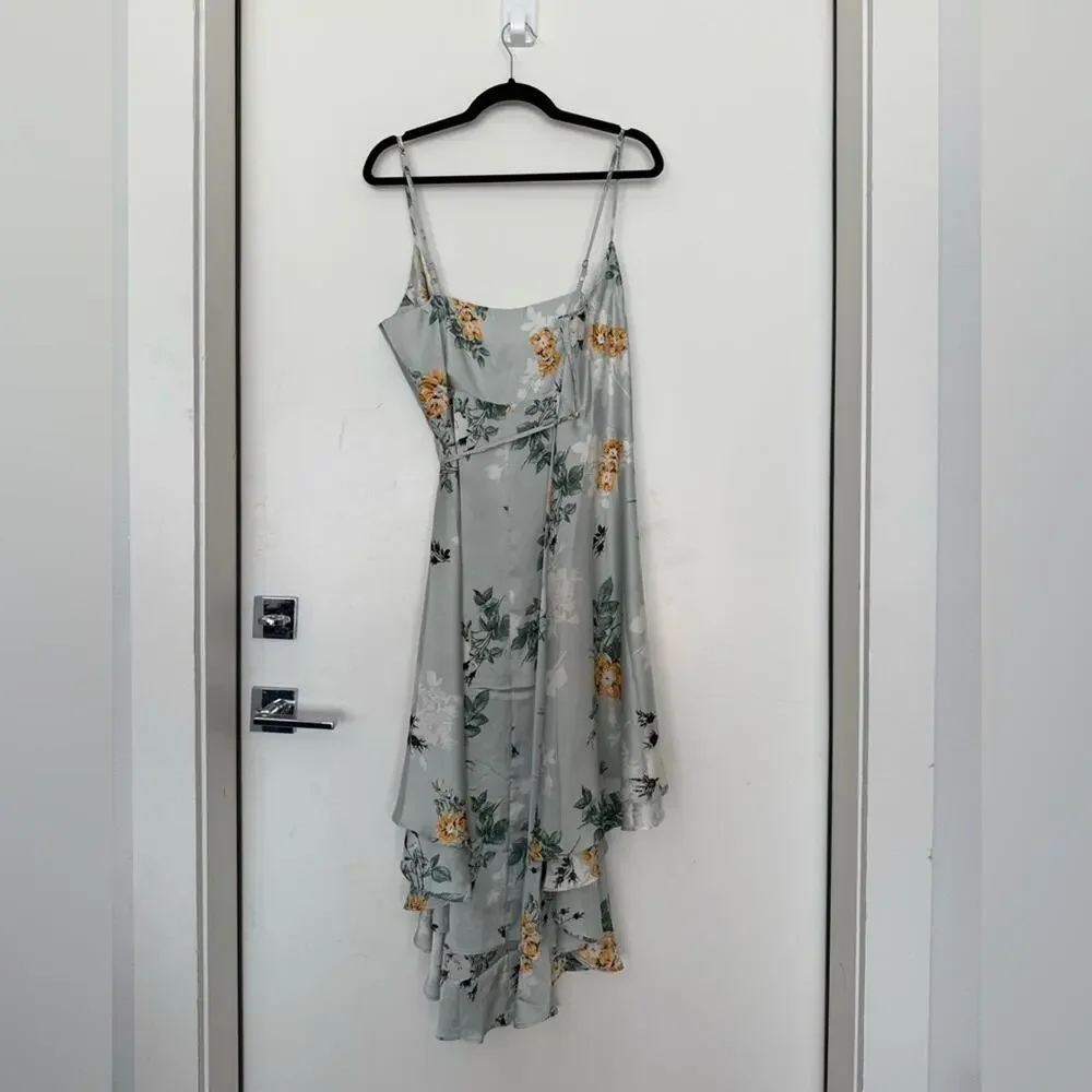NWT NEW Baltic Born Steffi Tulio Wrap Dress Light Sage Floral - Picture 7 of 8